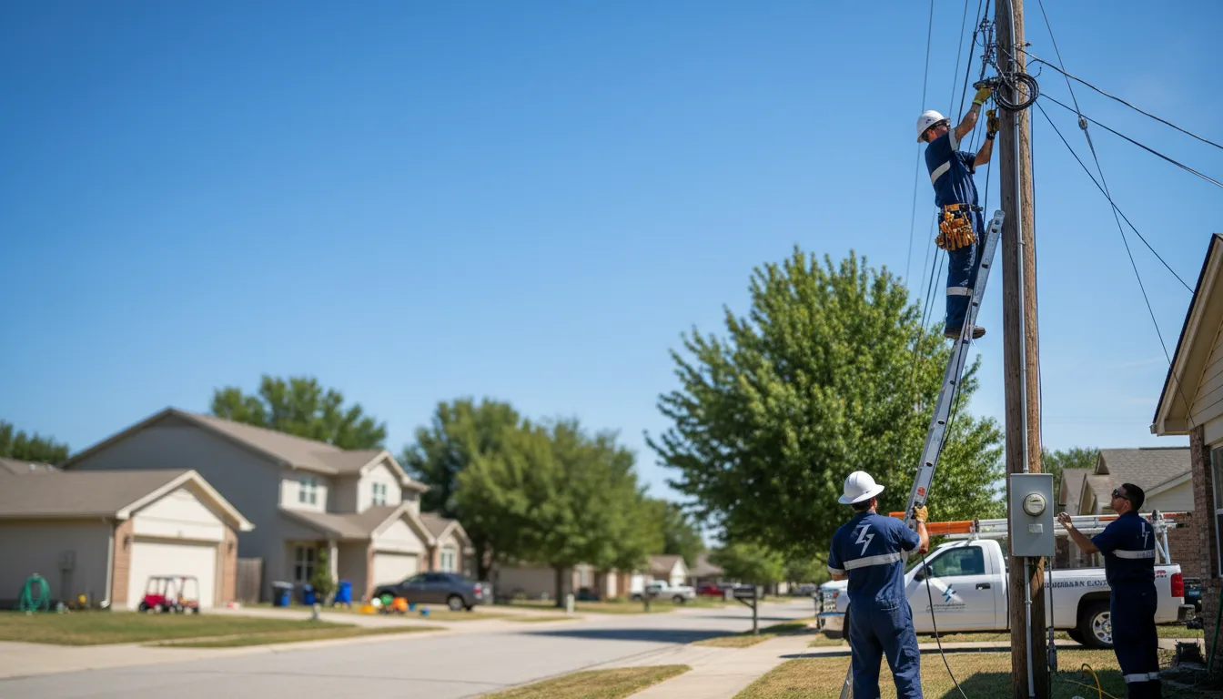 Residential electrician providing installation services in Russellville, AL